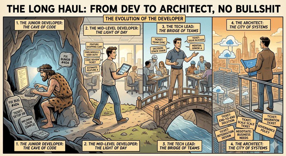 The Long Haul: From Dev to Architect, No Bullshit